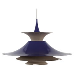 Purple Vintage Erik Balslev Radius Pendant by Fog & Mørup 1970s