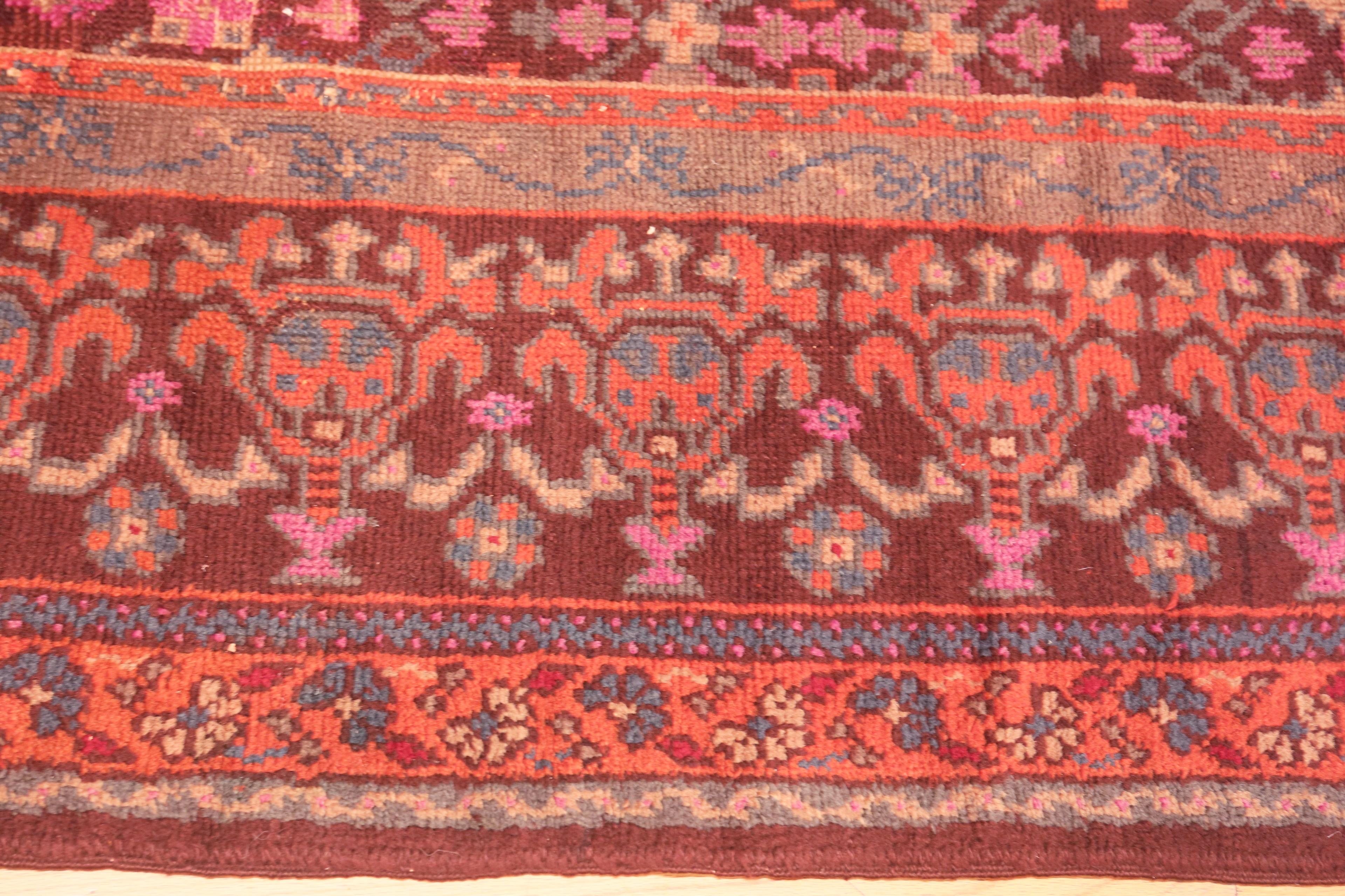 Hand-Knotted Vintage German Continental Rug. Size: 8 ft 2 in x 11 ft 8 in For Sale