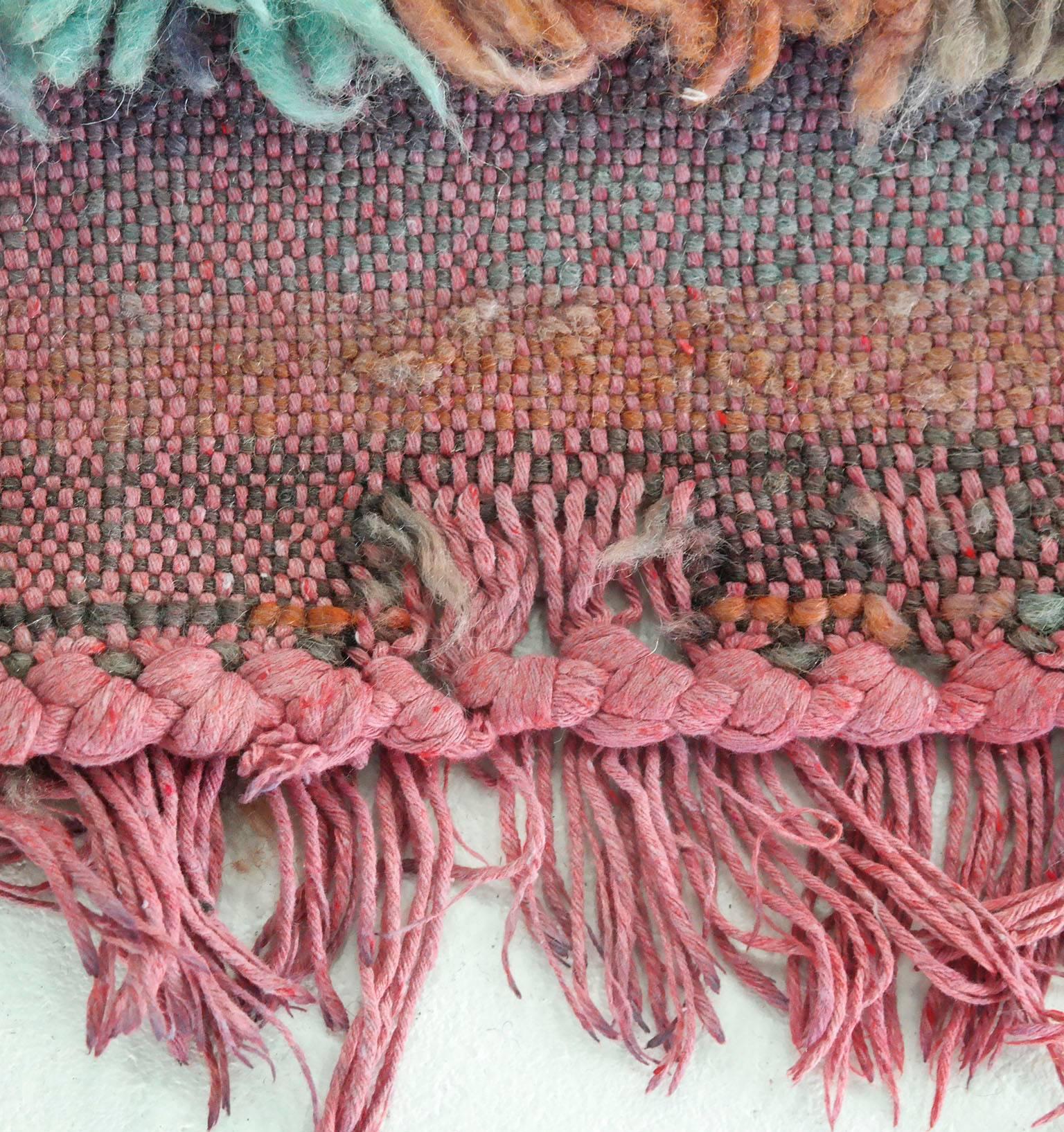 Purple Vintage Moroccan Wool Talsint Rug, circa 1975 For Sale 3