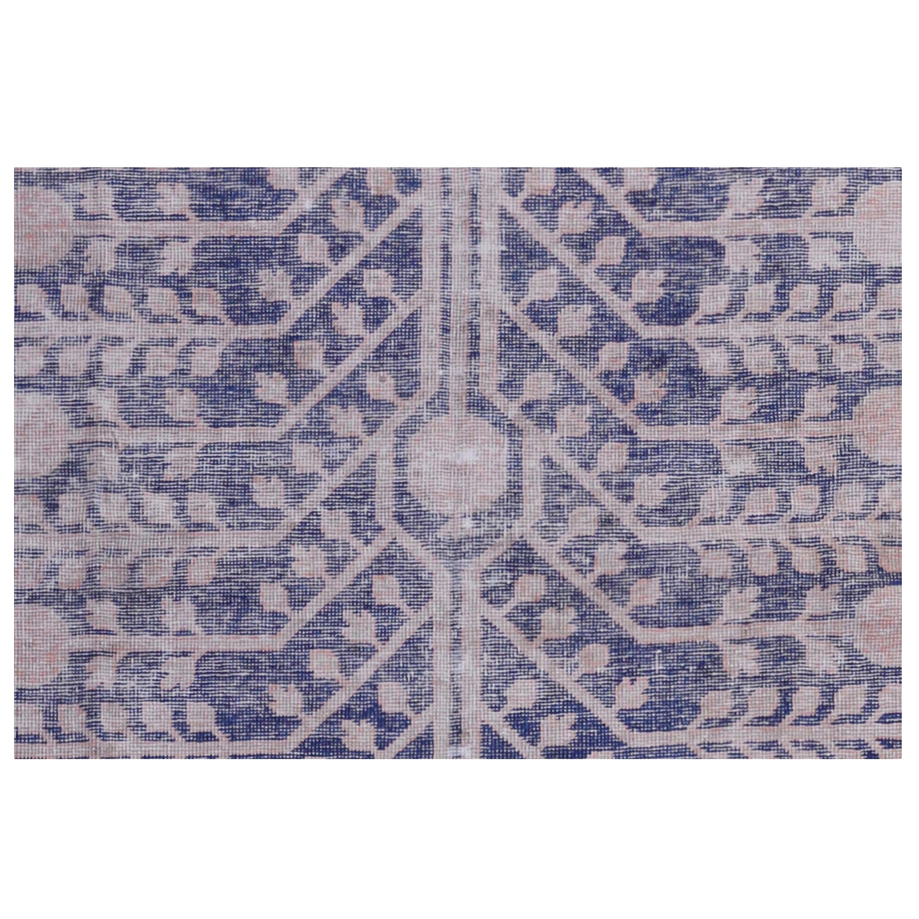 Von der alten Seidenstraße, um eine echte one-of-a-kind Teppich zu Ihnen nach Hause zu bringen, diese lila Vintage Wolle Baumwollmischung Läufer - 4'6 