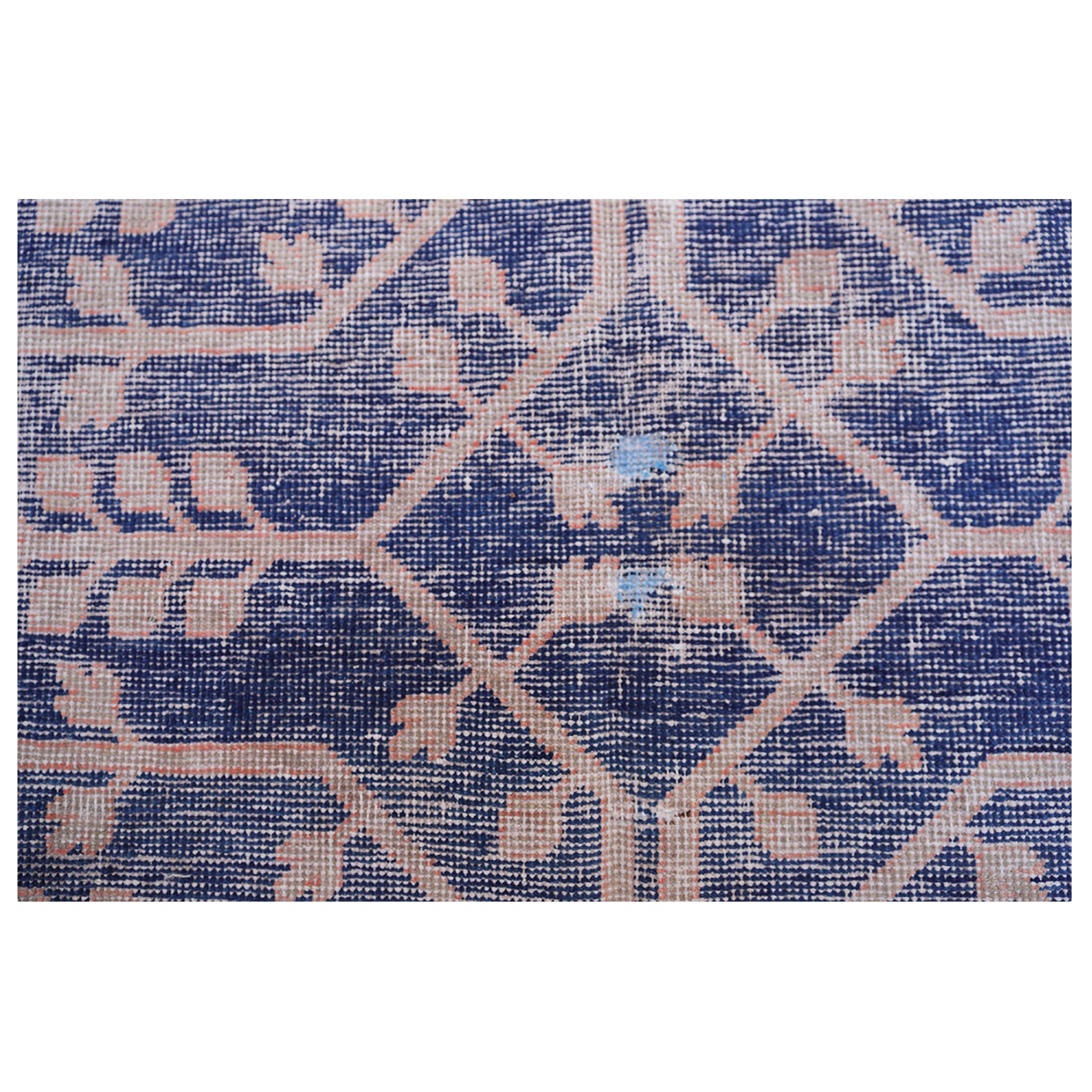 Khotan abc carpet Purple Vintage Wool Cotton Blend Runner - 4'6
