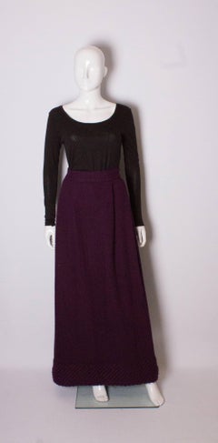 Purple Vintage Wool Skirt by Invershouse