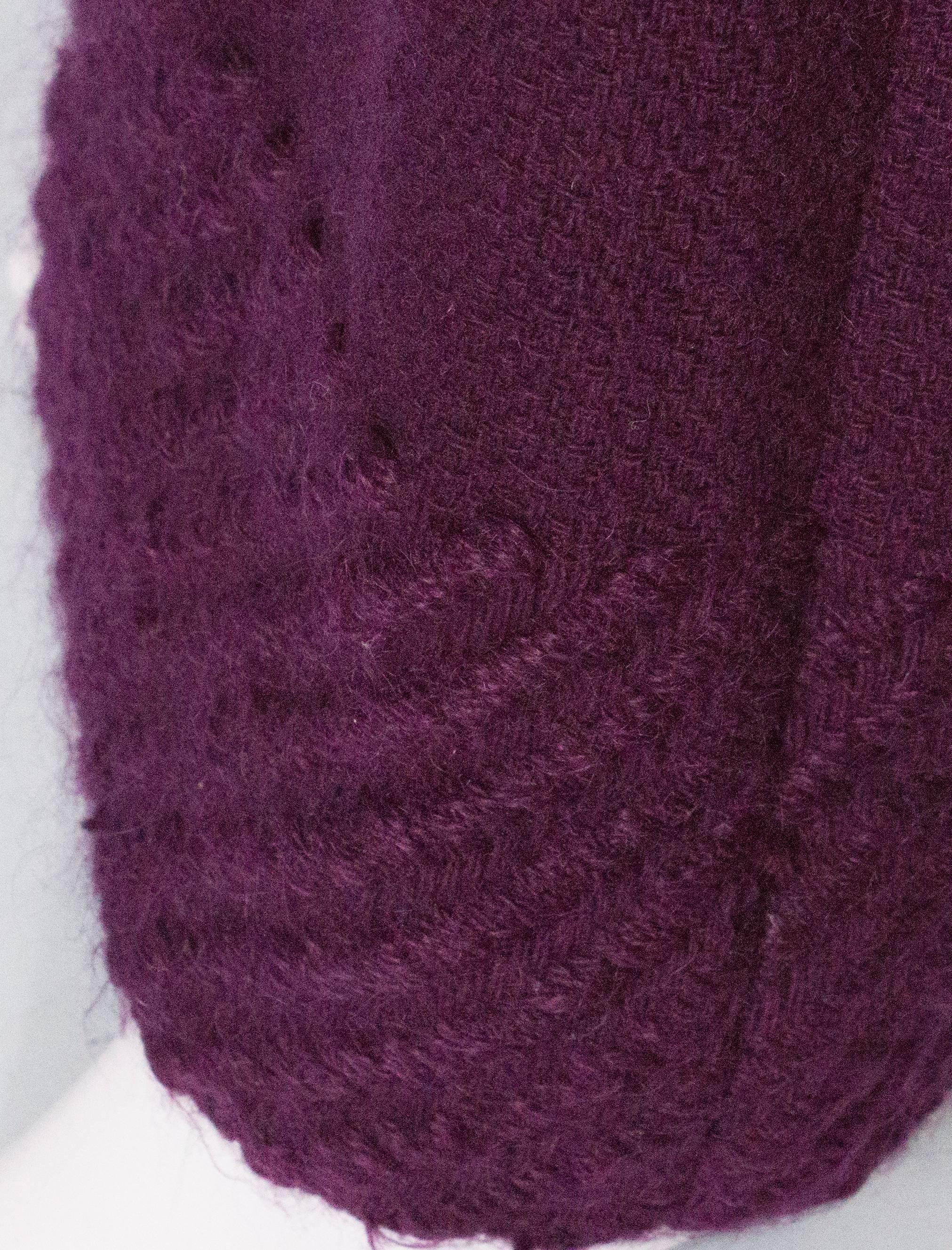 Purple Vintage Wool Skirt by Invershouse For Sale 1