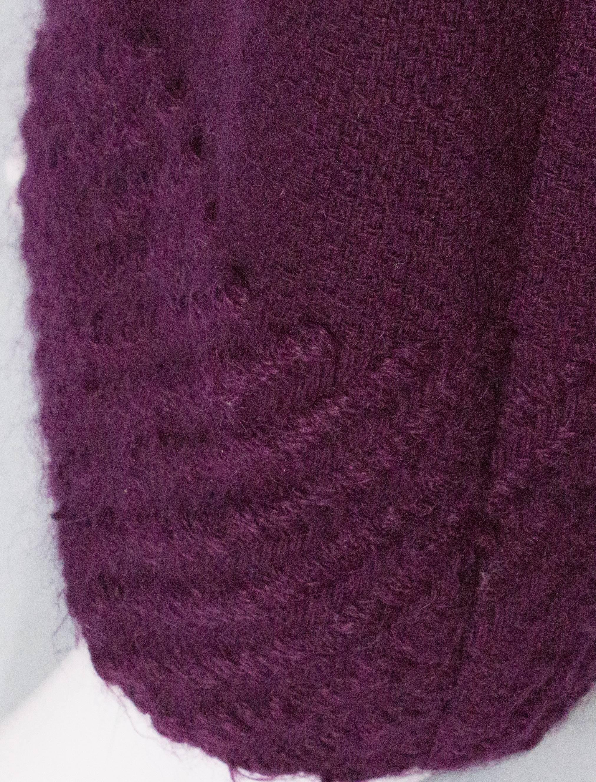 Falda vintage de lana morada by Invershouse en venta 1