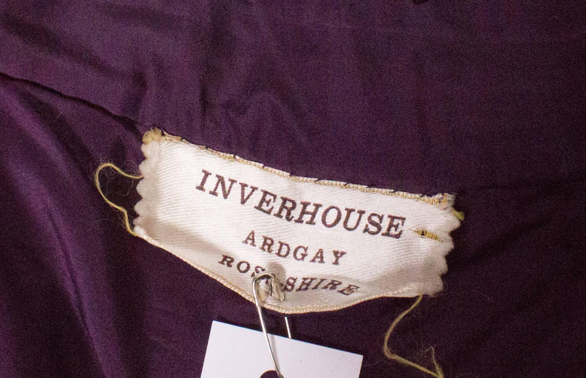 Purple Vintage Wool Skirt by Invershouse For Sale 2
