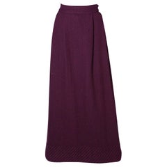 Purple Vintage Wool Skirt by Invershouse