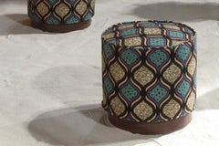 Purple Waves Mara Masai Pouf by Lorenza Bozzoli