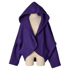 Purple wool jacket with hood ALEXANDRE VAUTHIER