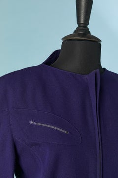 Purple wool skirt-suit Thierry Mugler Active