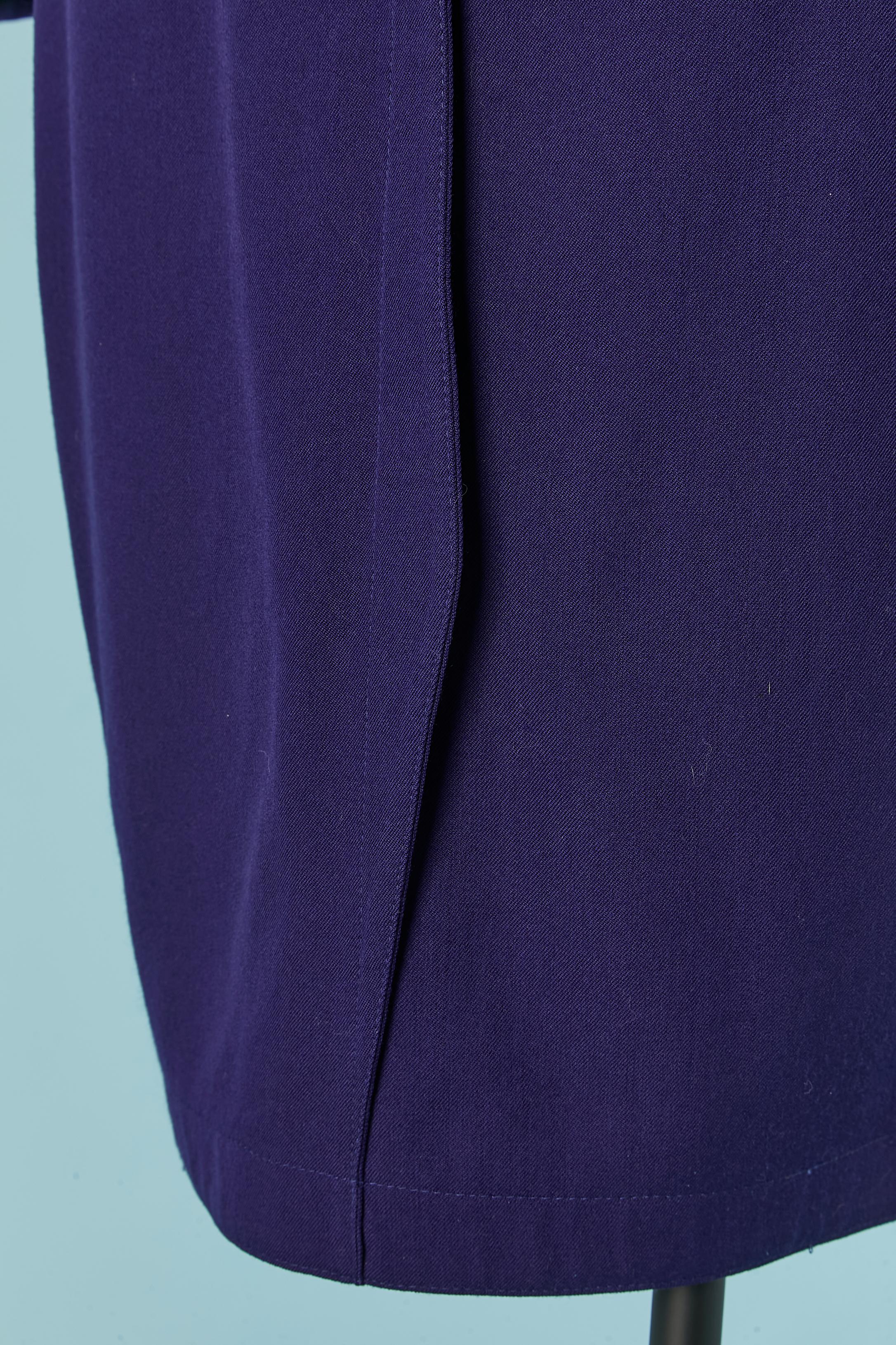 Women's Purple wool skirt-suit Thierry Mugler Active For Sale