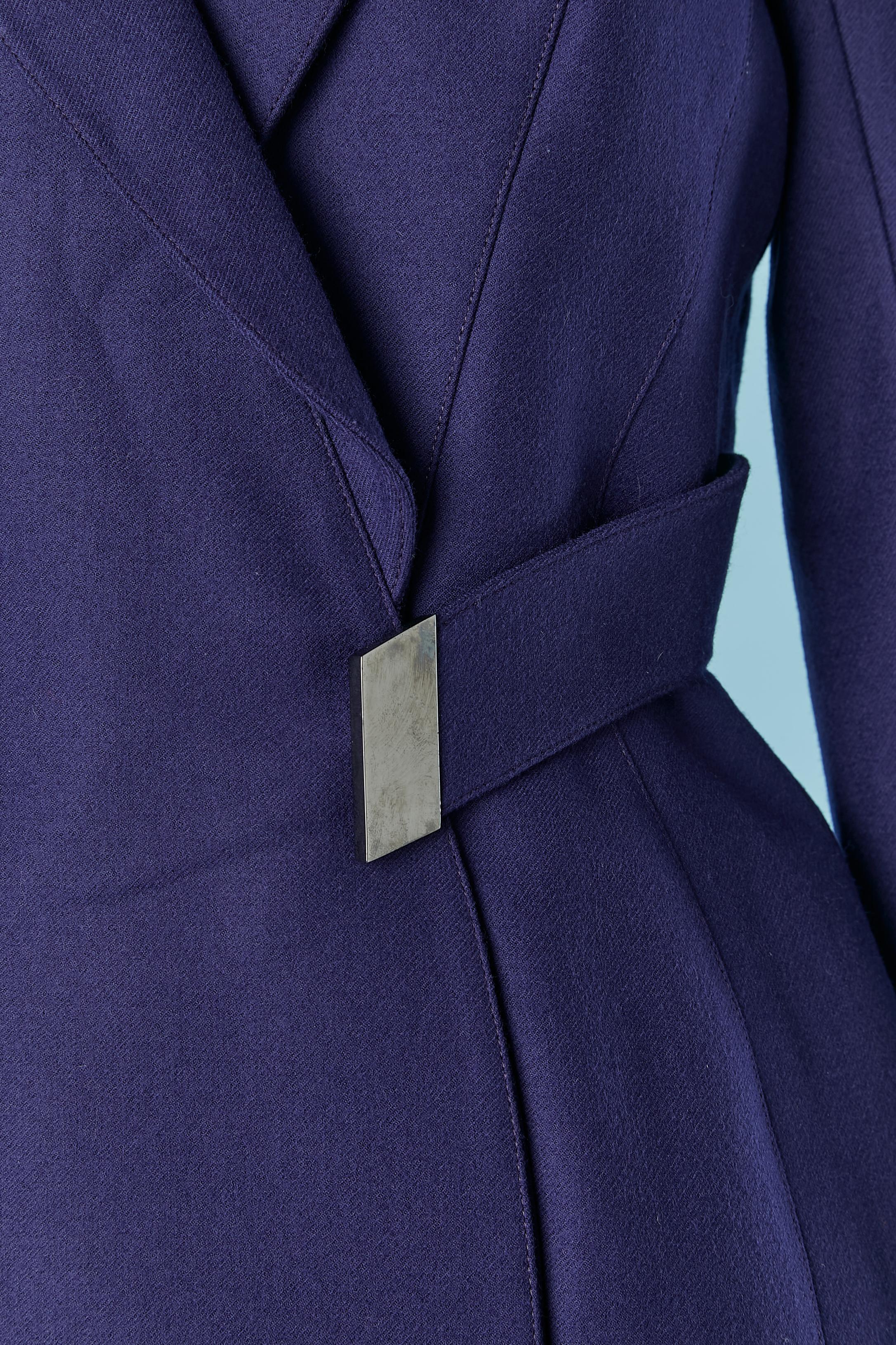 Viola Gonna-suit in lana viola THIERRY Mugler in vendita