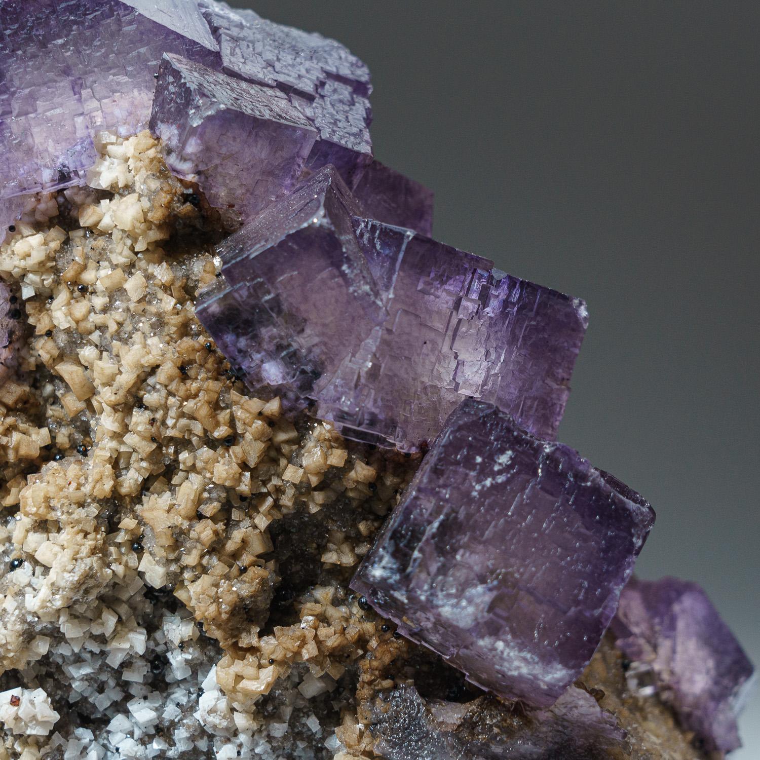 American Purple Yellow Fluorite from Elmwood Mine, Carthage, Smith County, Tennessee For Sale