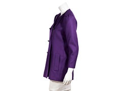 Purple Yves Saint Laurent Wool Coat FW 2011