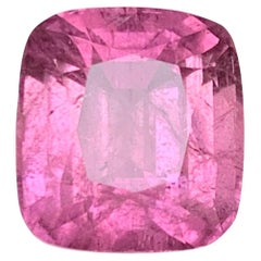 Lila Farbton rosa natürlichen Turmalin Ring lose Edelstein 8,10 Ct Kissenschliff