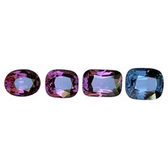 Purplish Pink & a Grey Natural Spinel 7 Carat Cushion Cut Loose Gemstones Parcel