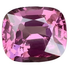 Purplish Pink Loose Burmese Spinel 3.75 carats Step Cushion Cut Natural Gemstone