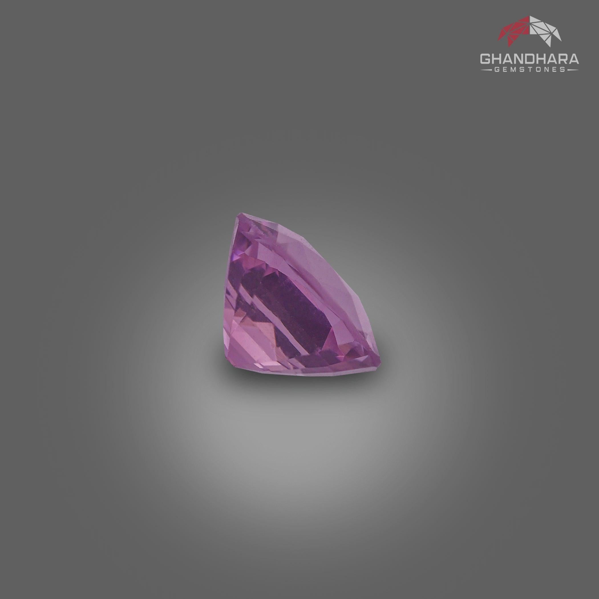 Natürlicher loser Spinell Edelstein 1,22 Karat Spinell-Edelstein in Violett und Rosa (Kissenschliff)