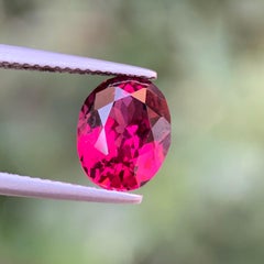 Purplish Pink Natural Rhodolite Garnet 3.64 Ct Oval Cut Loose Gemstone for Ring