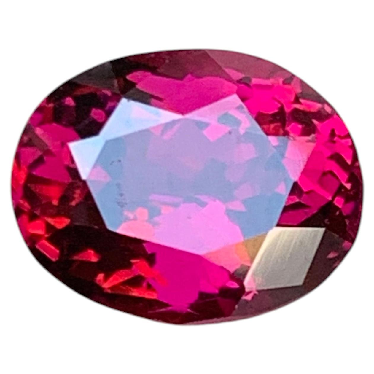 Garnet rhodolite naturel rose violacé, taille ovale, 3,64 ct, pierre précieuse en vrac pour bague