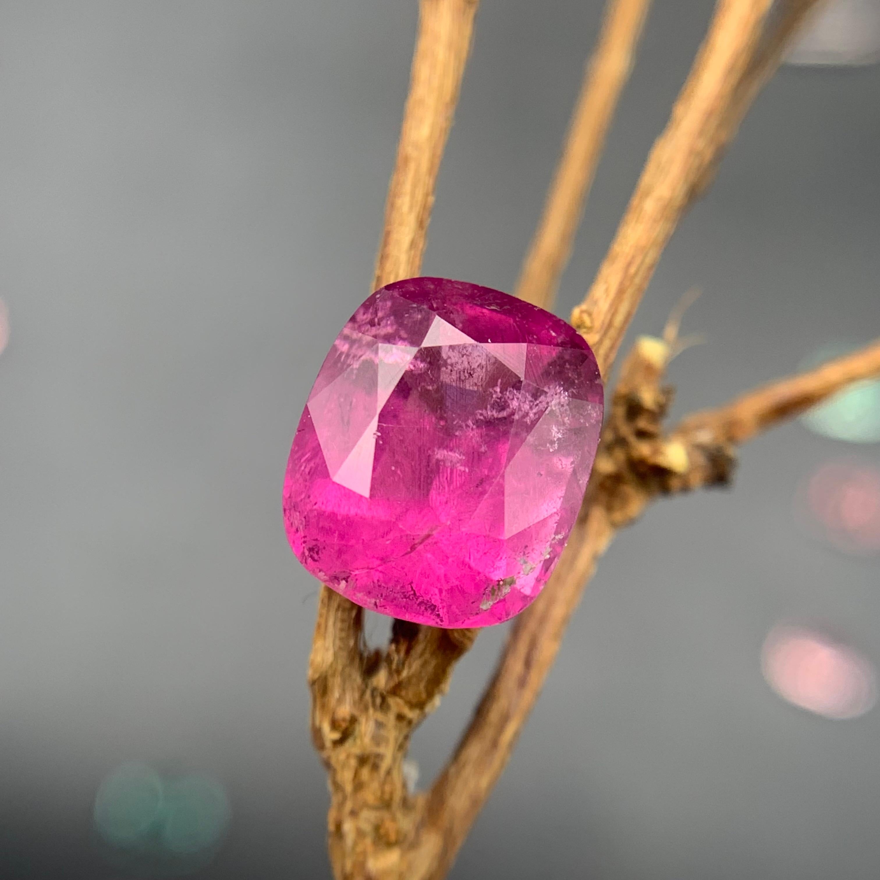 Lila rosa natürlichen Rubellit Turmalin Ring lose Edelstein 4,50 Ct Cushion im Angebot 6