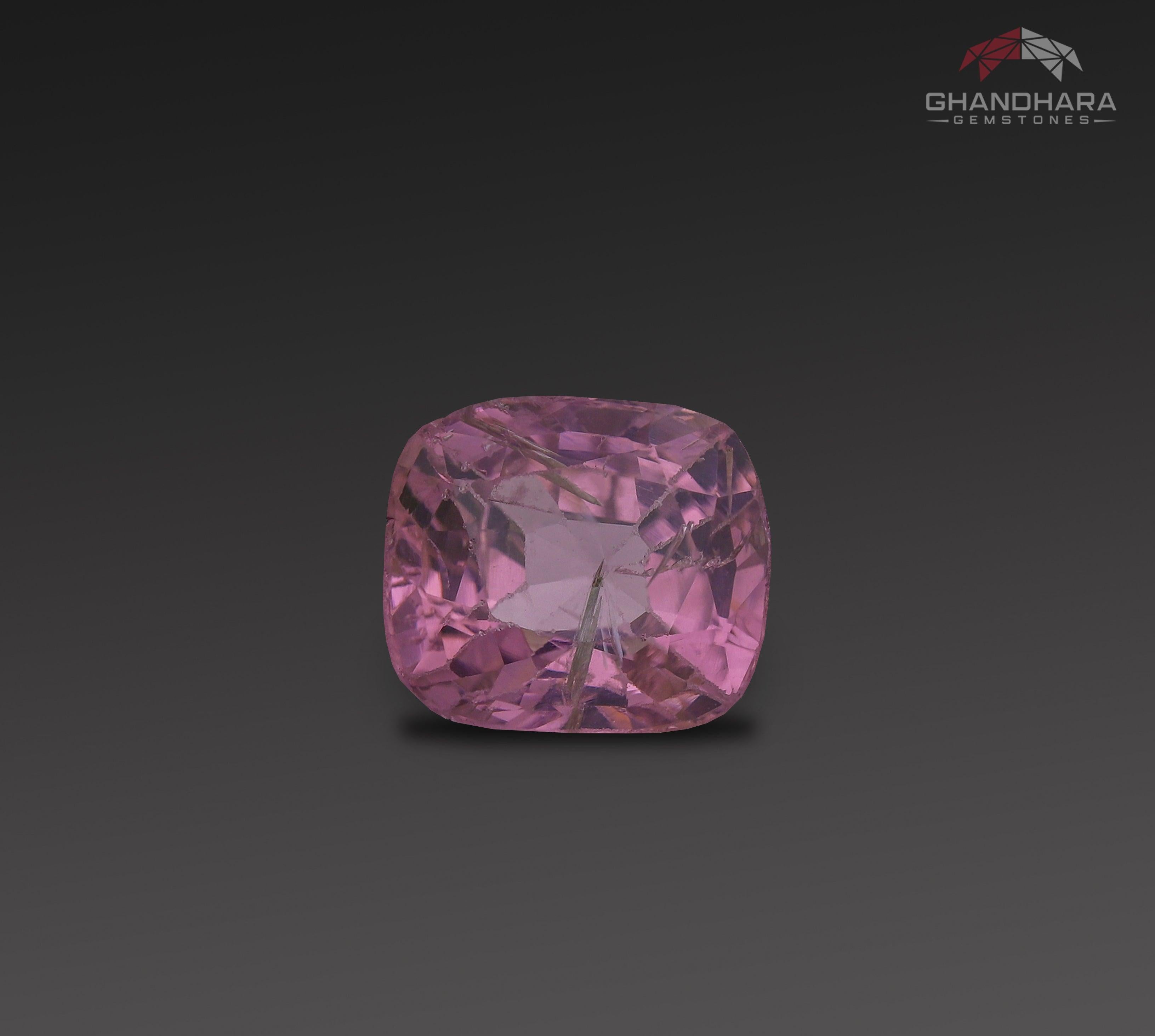 Purplish Pink Spinel From Burma of 1.26 carats from Burma has a wonderful cut in a Cushion shape, incredible pink colour. Great brilliance. This gem is Included.

Product Information:
GEMSTONE TYPE	Pinkish Purple Spinel From Burma
WEIGHT	1.26