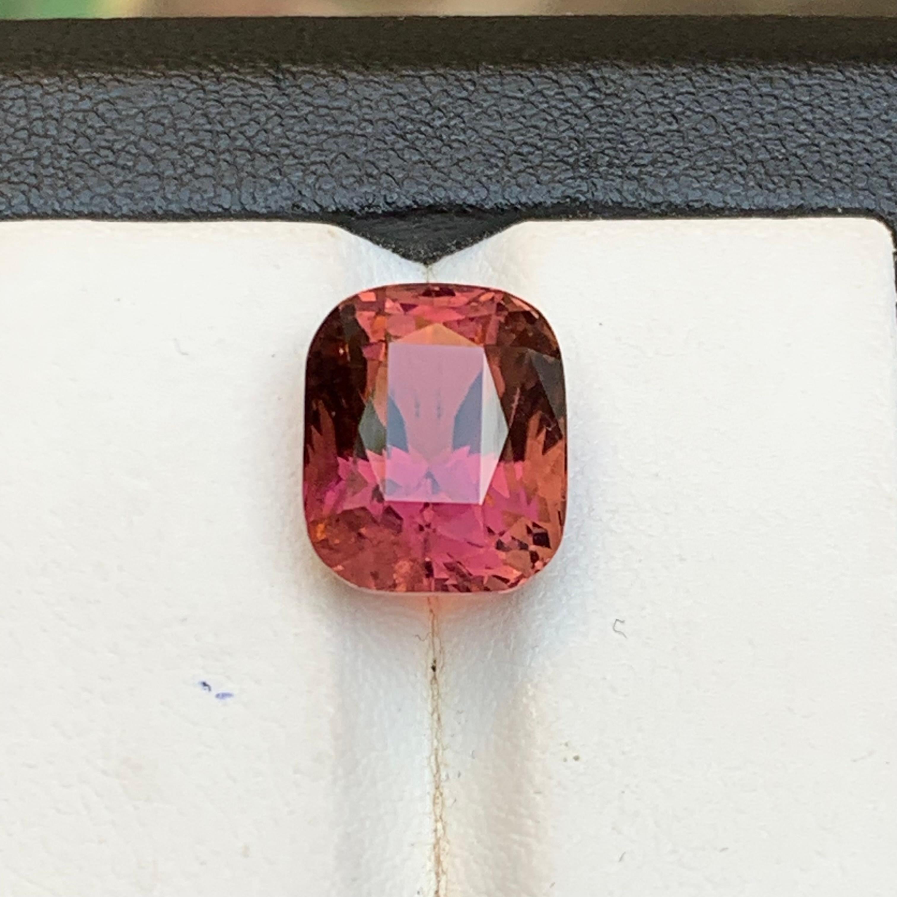 Tormalina rosa violacea da 6,95 carati con taglio a cuscino, gemma naturale sfusa per anello in vendita 6