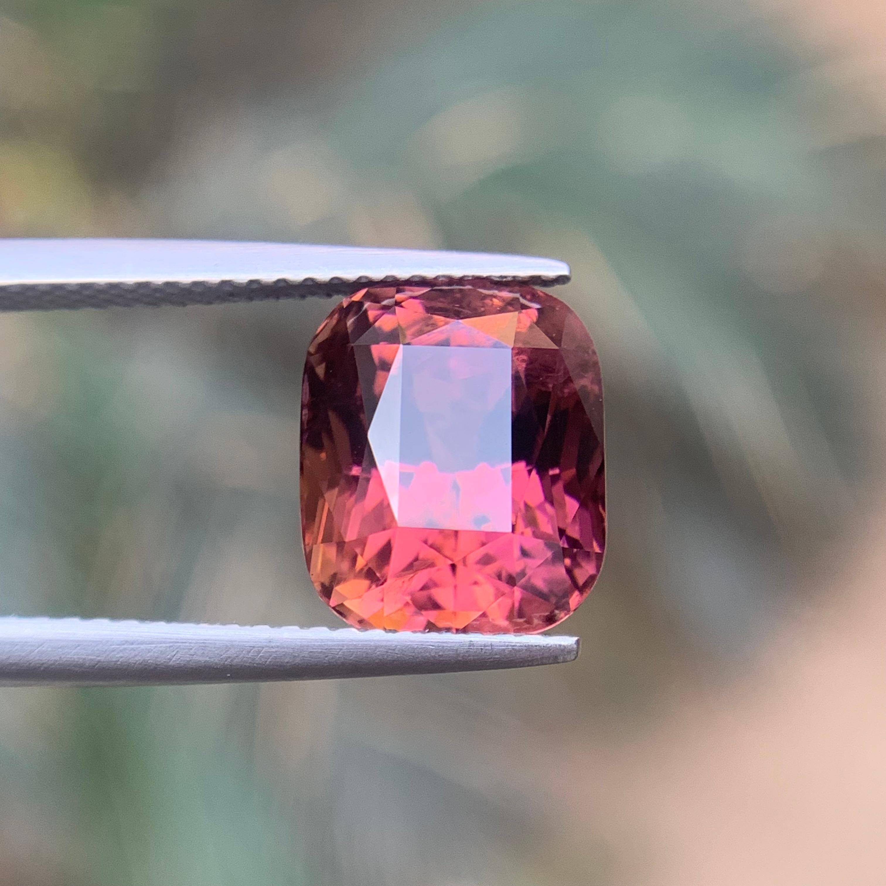 Contemporaneo Tormalina rosa violacea da 6,95 carati con taglio a cuscino, gemma naturale sfusa per anello in vendita