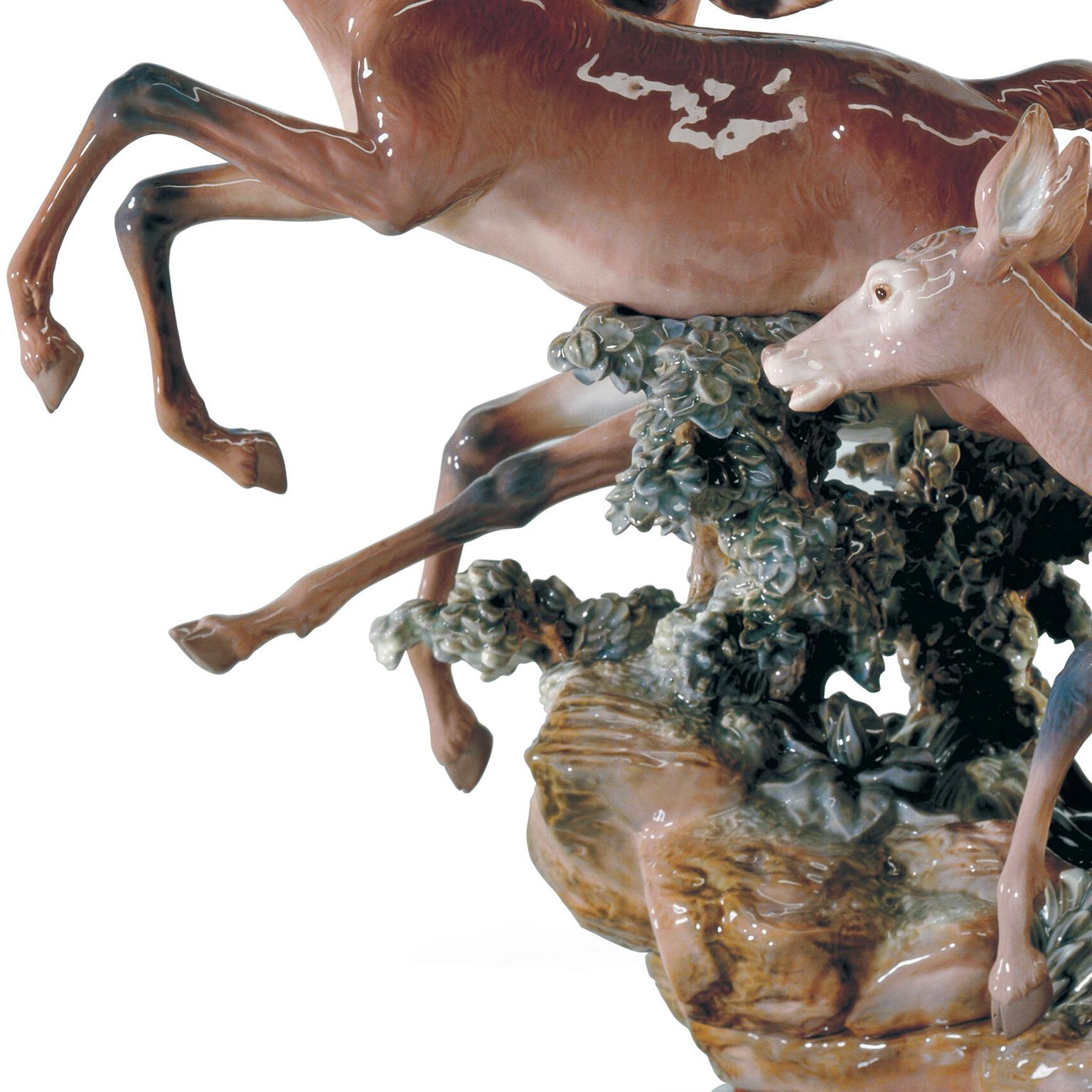 Other Pursued Deer Sculpture, Limited Edition For Sale