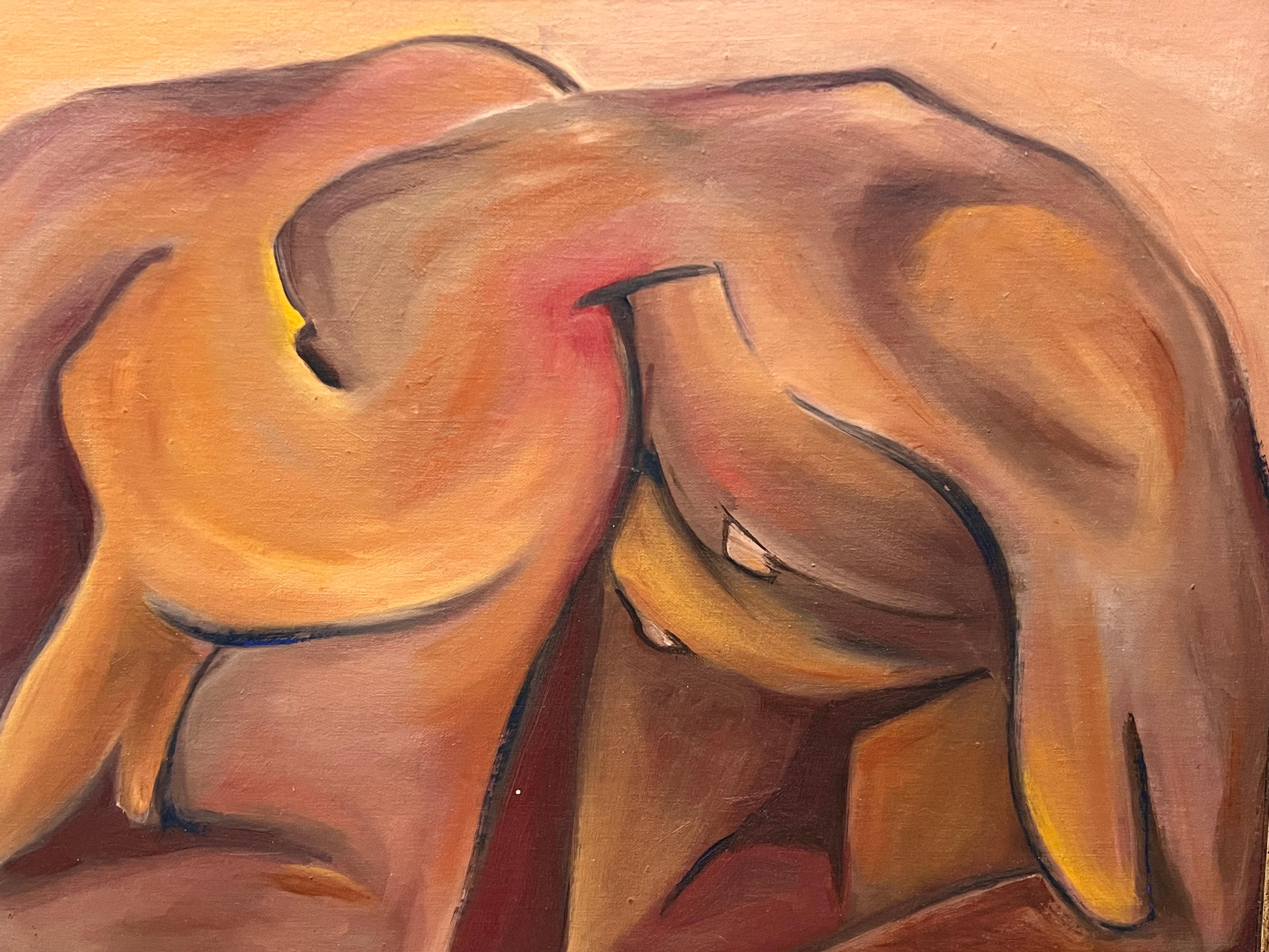  Oil on Canvas of a Fusional Couple Signed and Dated by Purtill For Sale 1