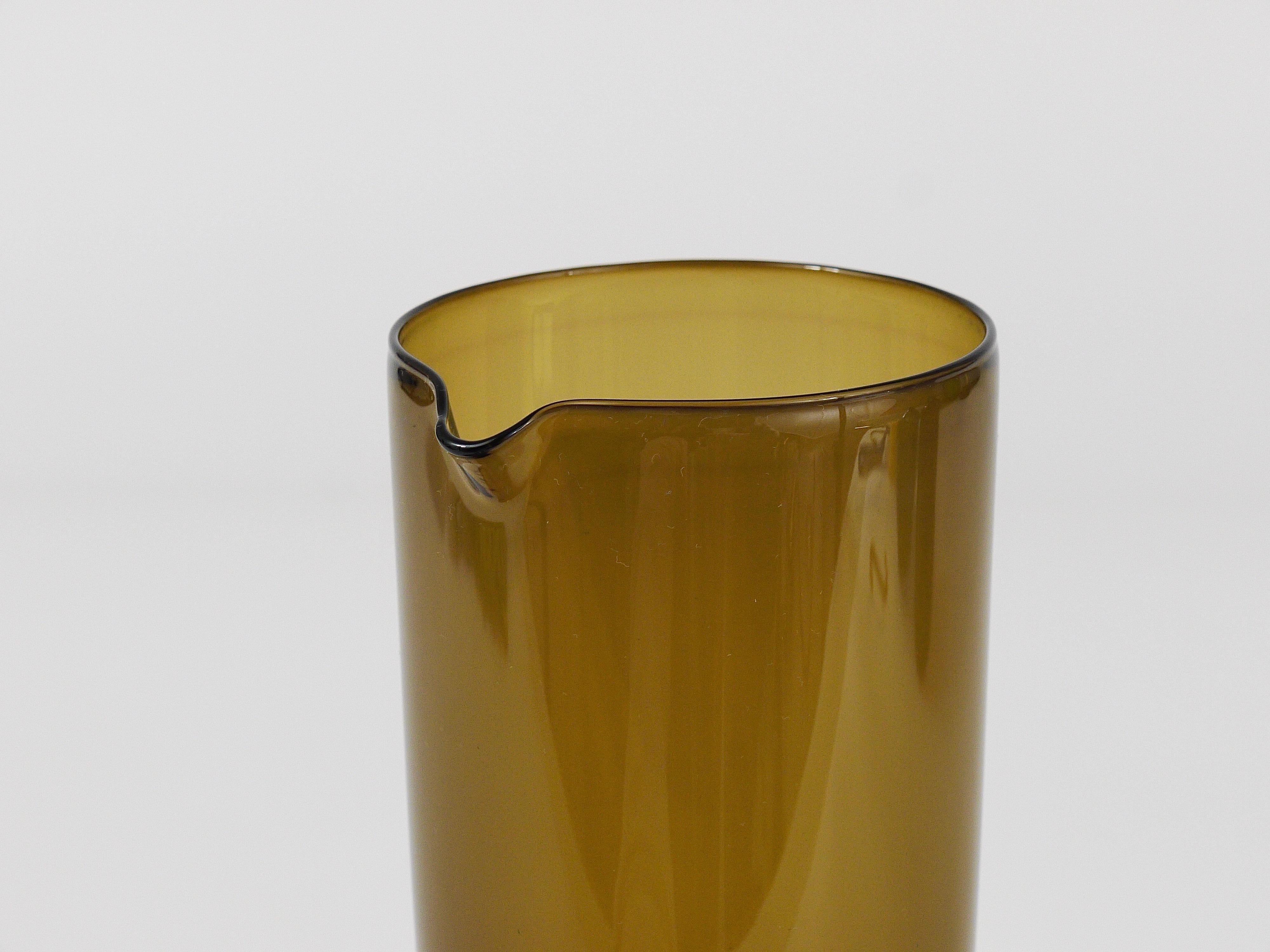 20th Century Purtilo Glass Pitcher Carafe by Kaj Franck for Nuutajärvi Notsjö, Finland, 1950s For Sale