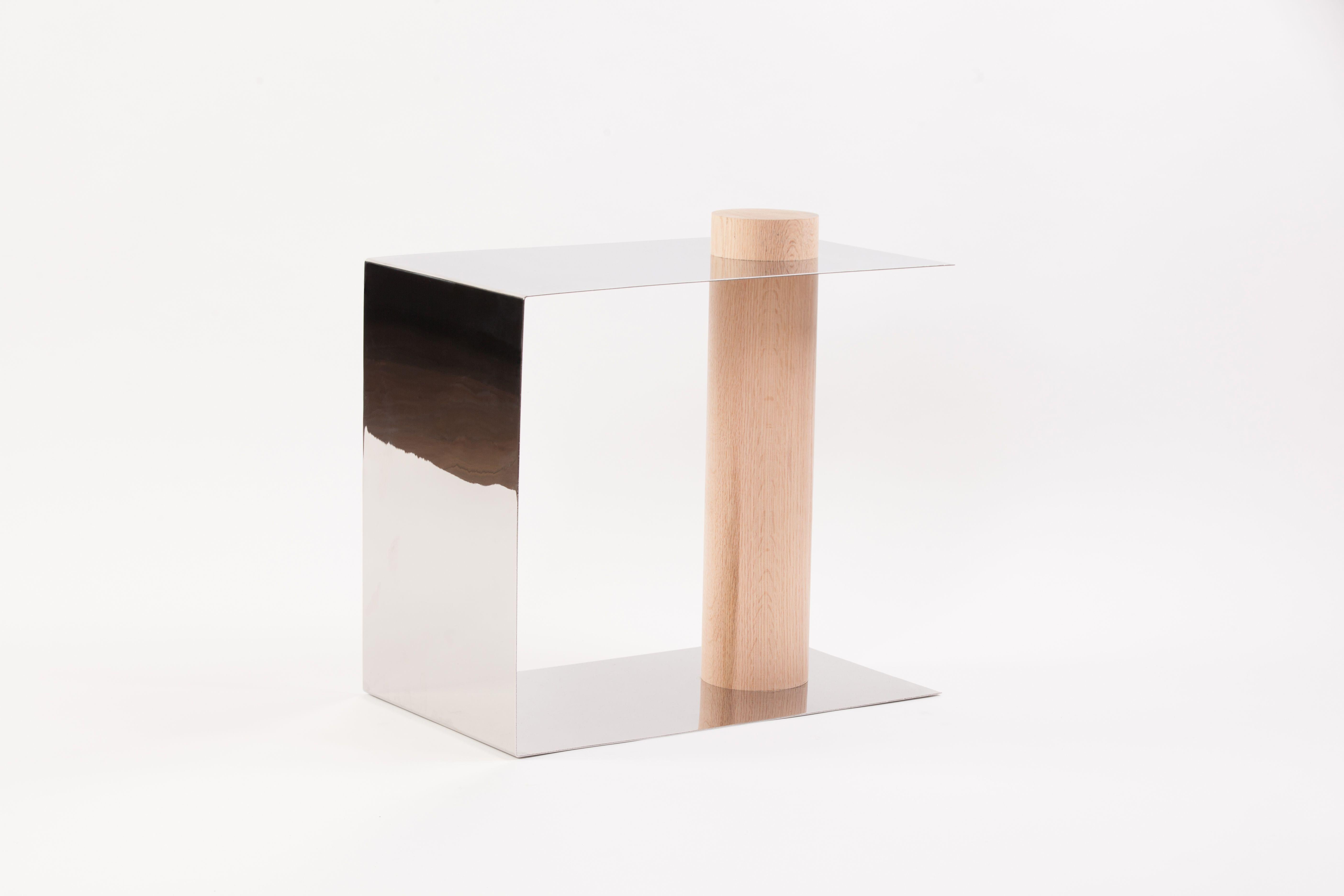 Puru dide table by Estudio Persona
Dimensions: W 53.3 x D 30.5 x H 45.7 cm
Materials: Stainless steel, white oak

Side table made of polished stainless steel and solid white oak.
Customizations available.


Estudio Persona was created by