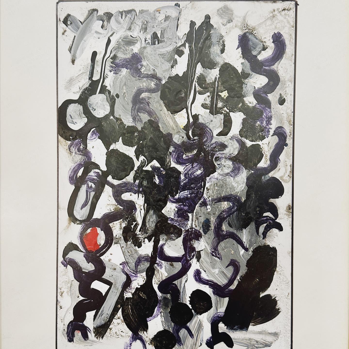 Purvis Young (1943-2010) Pittura astratta, anni '90 circa In condizioni buone in vendita a Cathedral City, CA