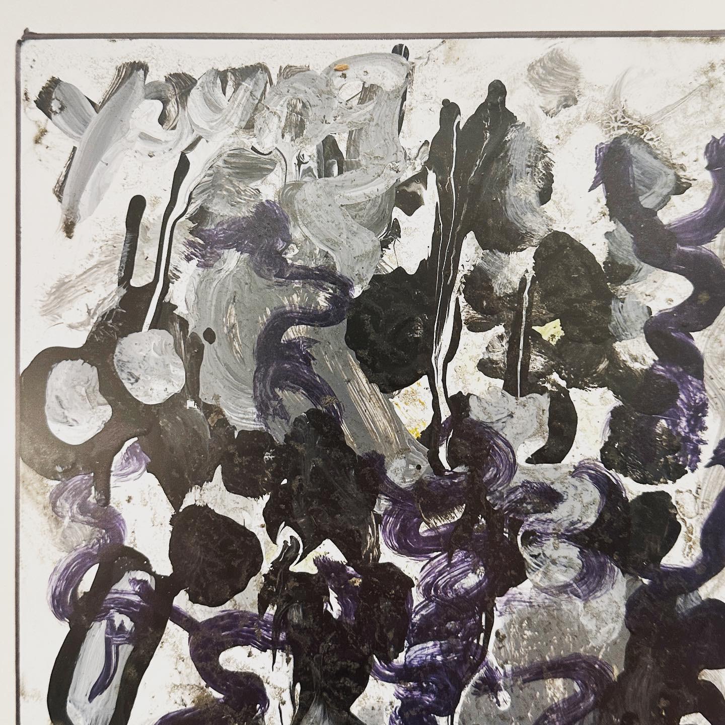 XX secolo Purvis Young (1943-2010) Pittura astratta, anni '90 circa in vendita