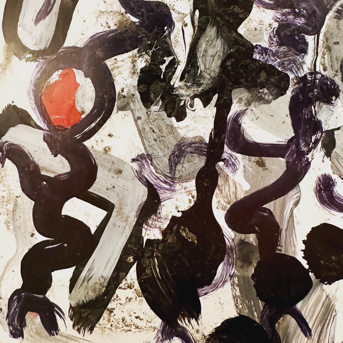 Purvis Young (1943-2010) Pittura astratta, anni '90 circa in vendita 1