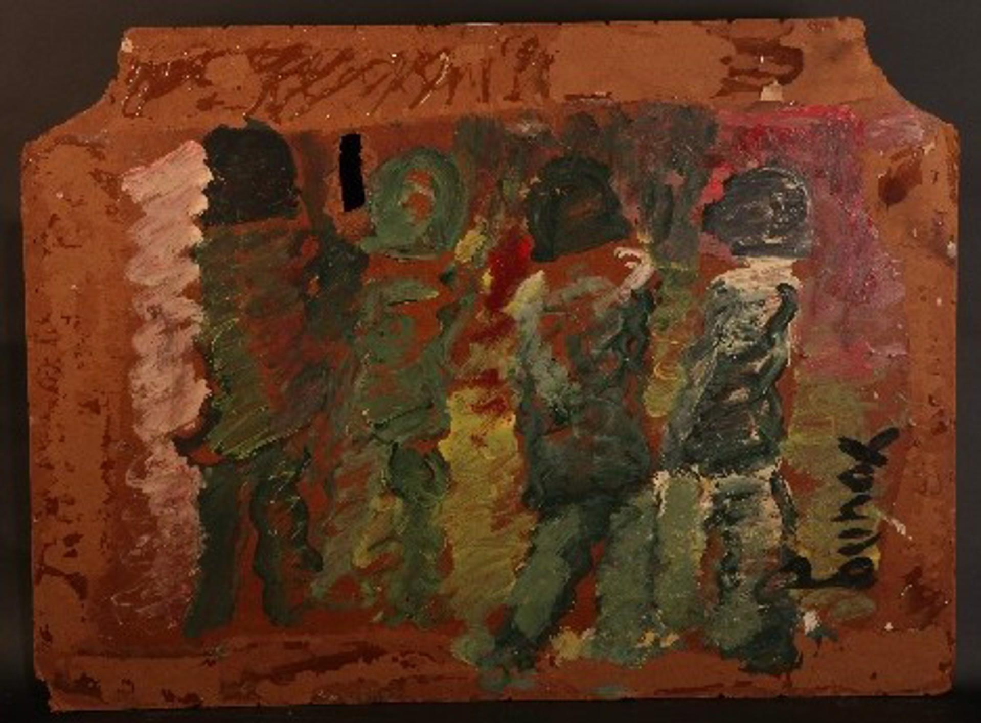 Uscire - Painting di Purvis Young (1943 - 2010)