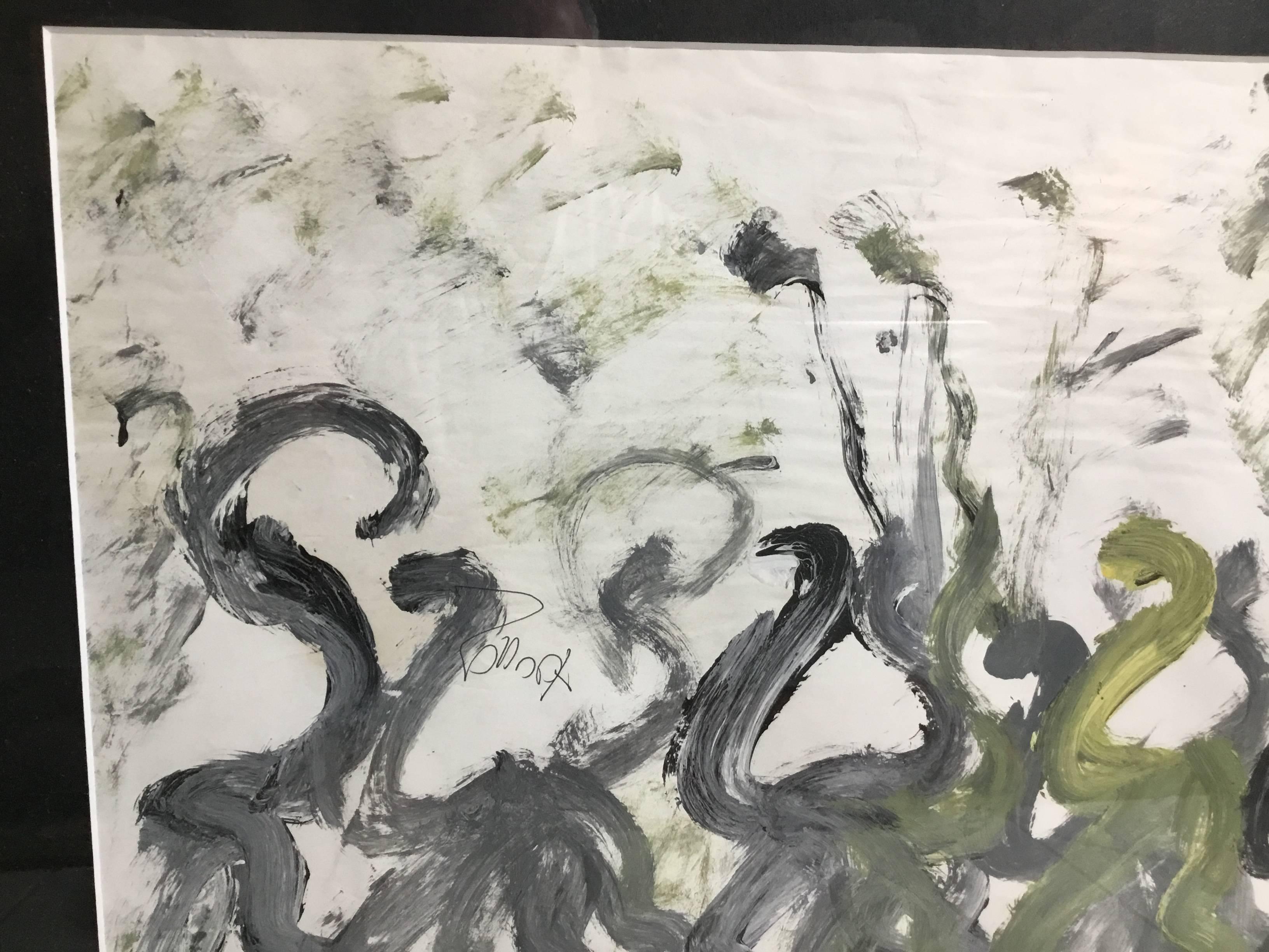 Purvis Young Abstract on Paper, 1980s 1