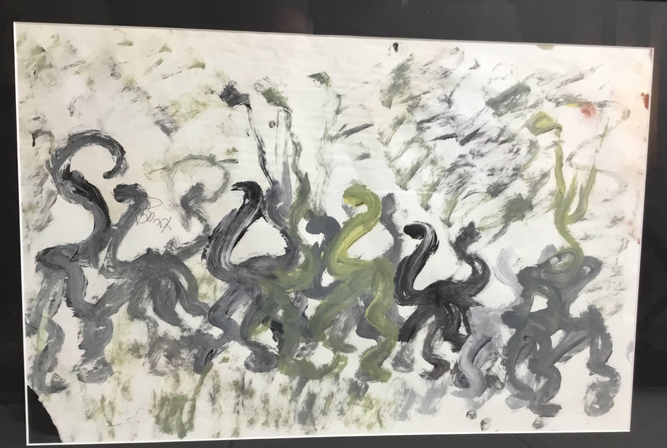 Purvis Young Abstract on Paper, 1980s 2