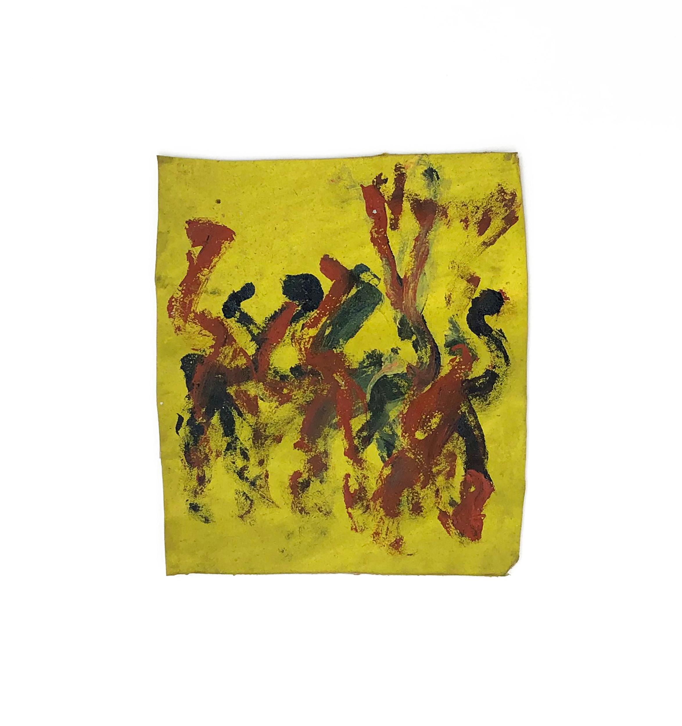 Caballería (pintura original en técnica mixta sobre lienzo) - Mixed Media Art Arte marginal de Purvis Young