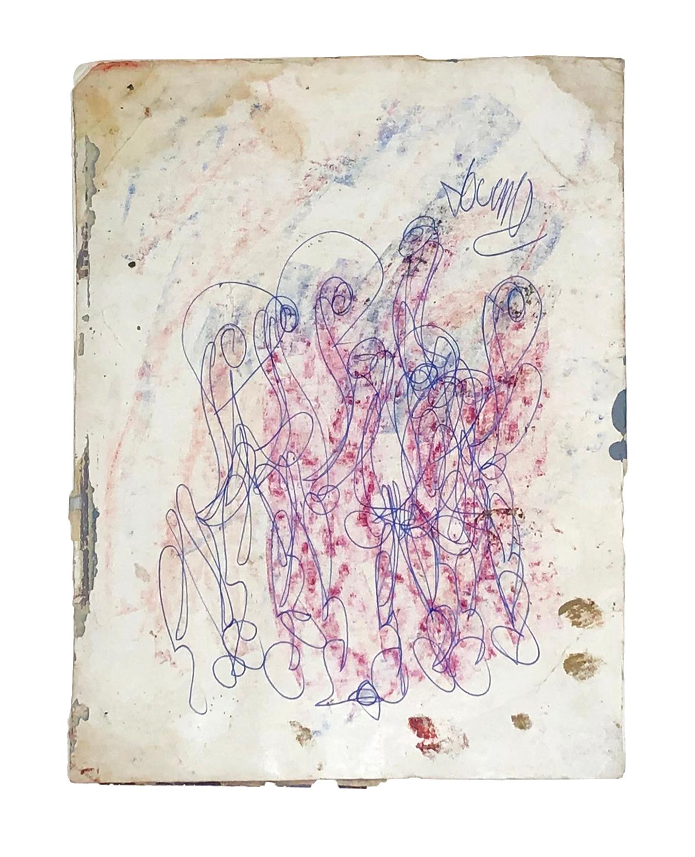 Congregación (original en técnica mixta sobre papel) - Painting de Purvis Young