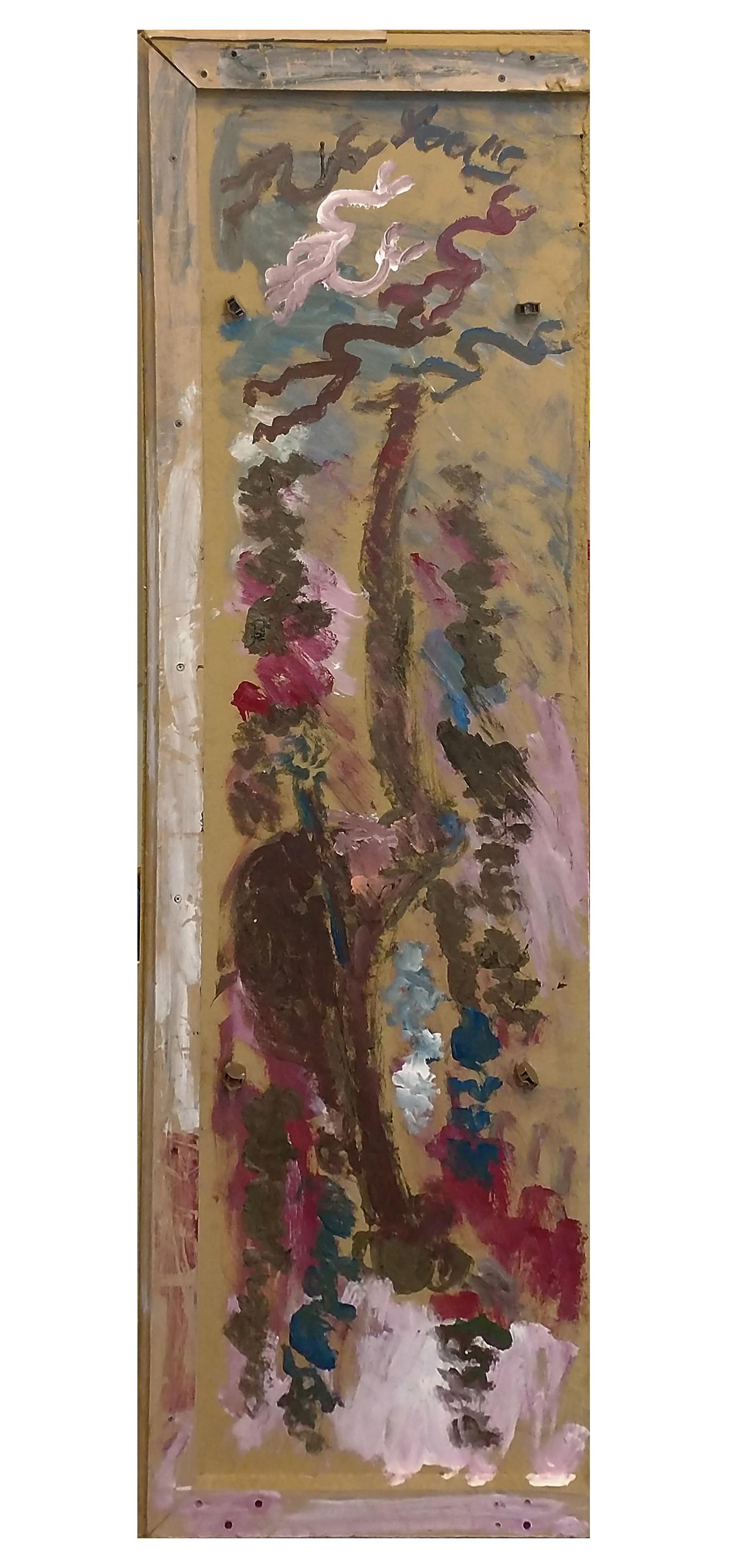 Fertility IV : peinture originale en techniques mixtes sur Wood, fin du 20e siècle - Mixed Media Art de Purvis Young