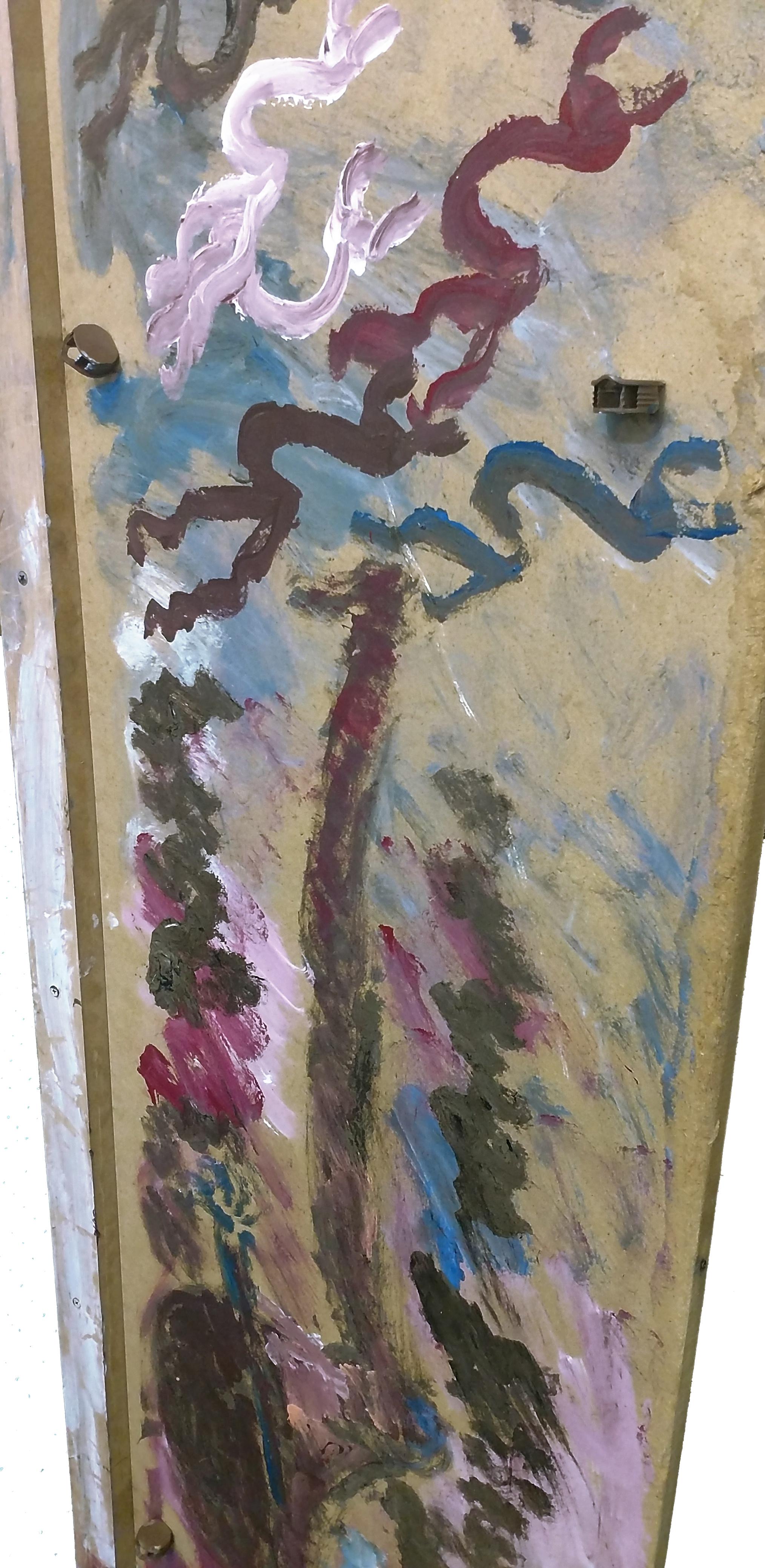 FERTILITY IV (PAINTING ON WOOD) - Painting by Purvis Young