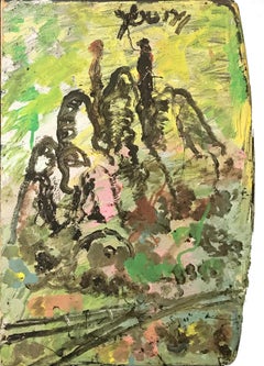 SCHOOL DAYS (PAINTING OF WOOD)