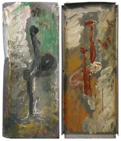 SIDE BY SIDE DIPTYCH (PAINTING ON METAL)