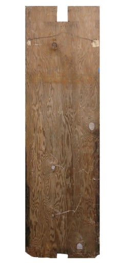 La Torre, Enorme Pintura Original en Técnica Mixta sobre Madera, Arte de Finales del Siglo XX