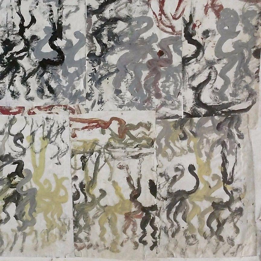 SIN TÍTULO (COLLAGE DE CUADROS) - Mixed Media Art Arte marginal de Purvis Young