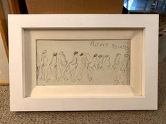 Purvis Young Original Painting "Procession" in Series #2, Signed