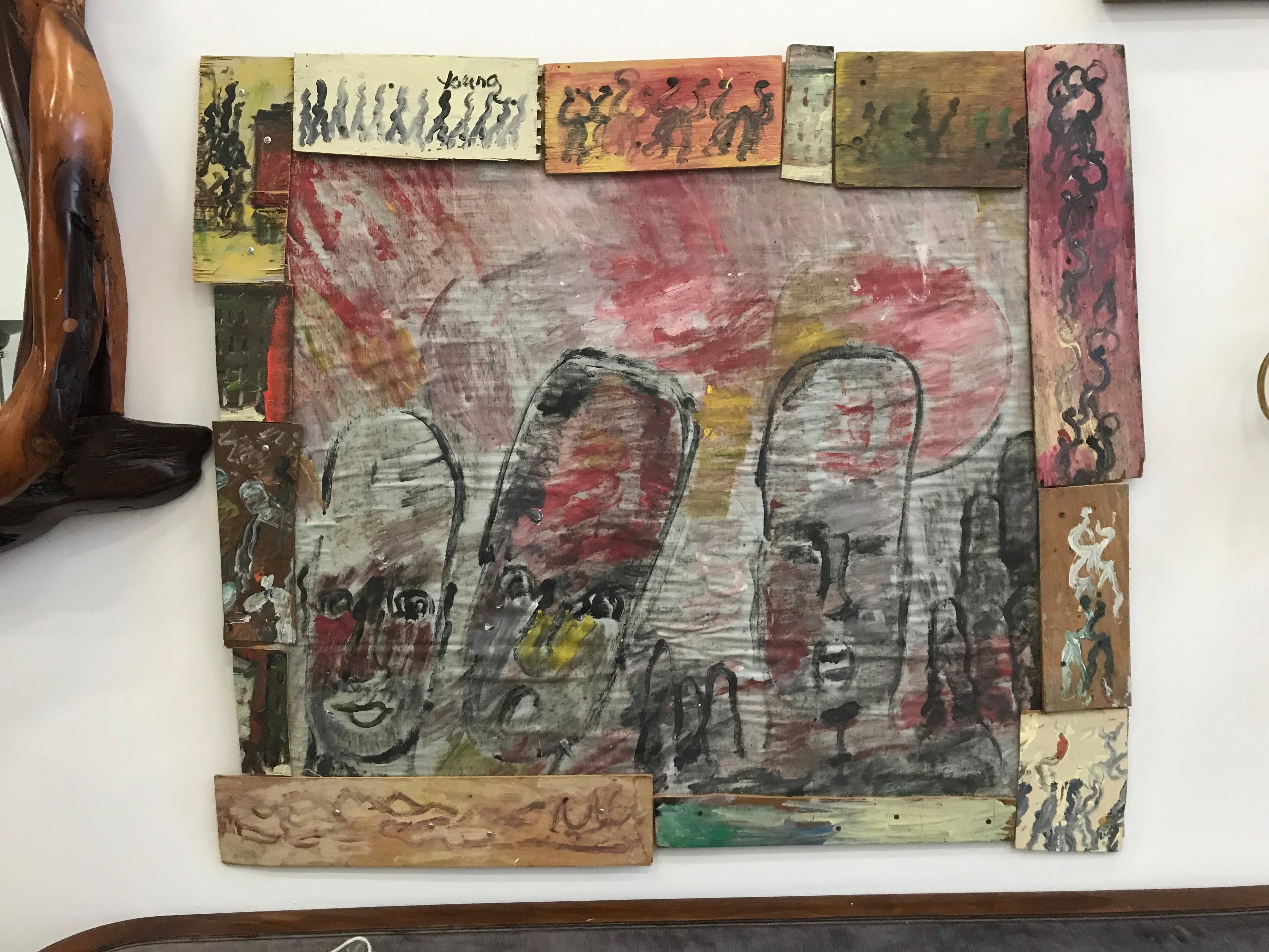Purvis Young Outsider Art In Good Condition For Sale In Miami, FL