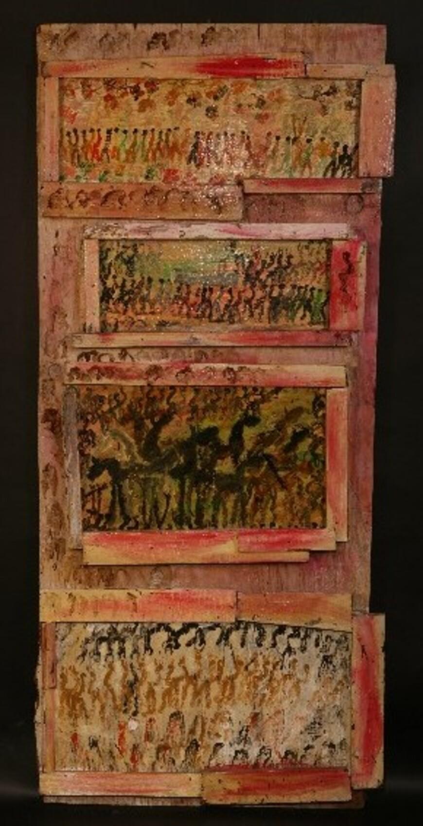 Collage 1989 - Painting by Purvis Young