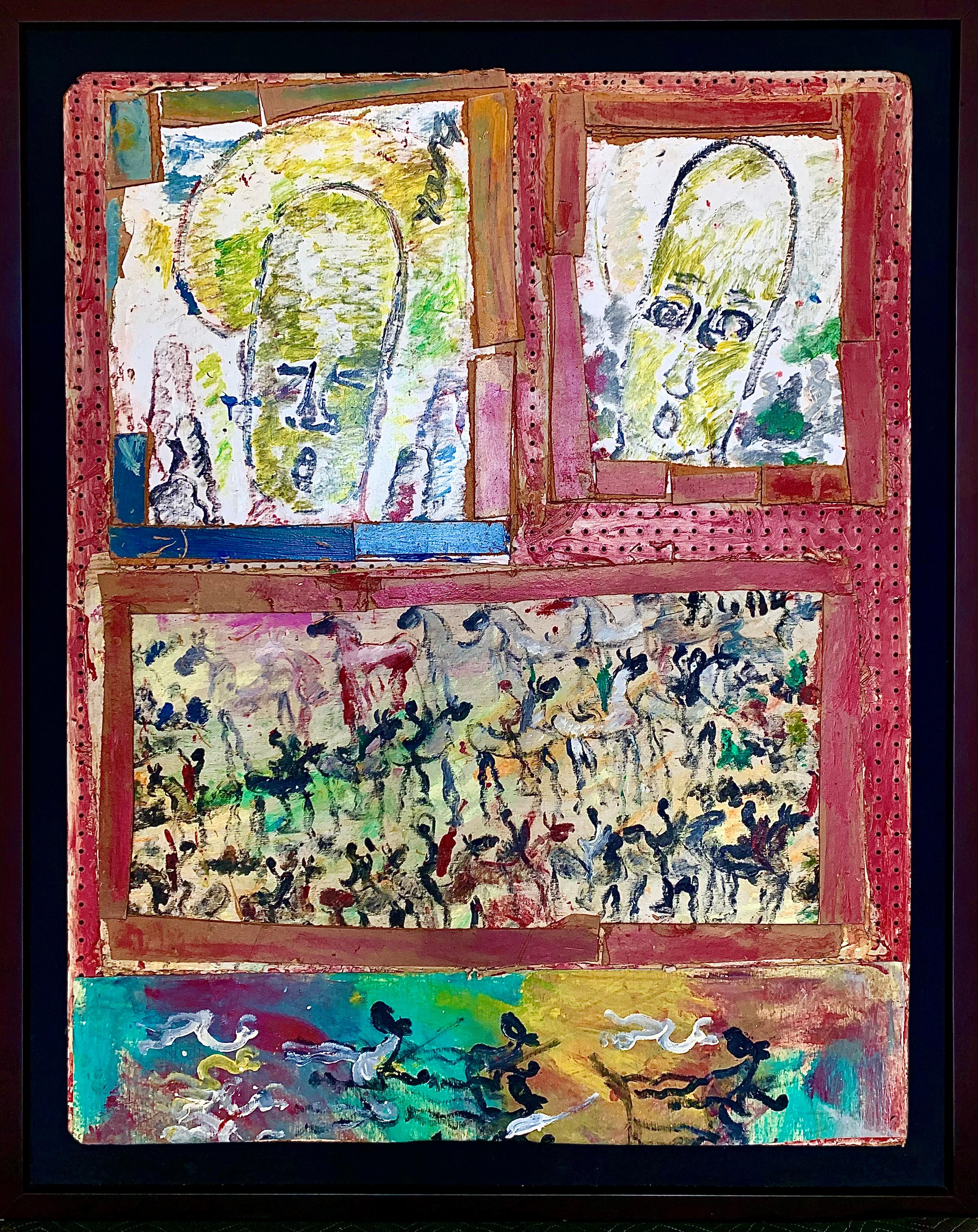  Collage 1990 - Painting by Purvis Young