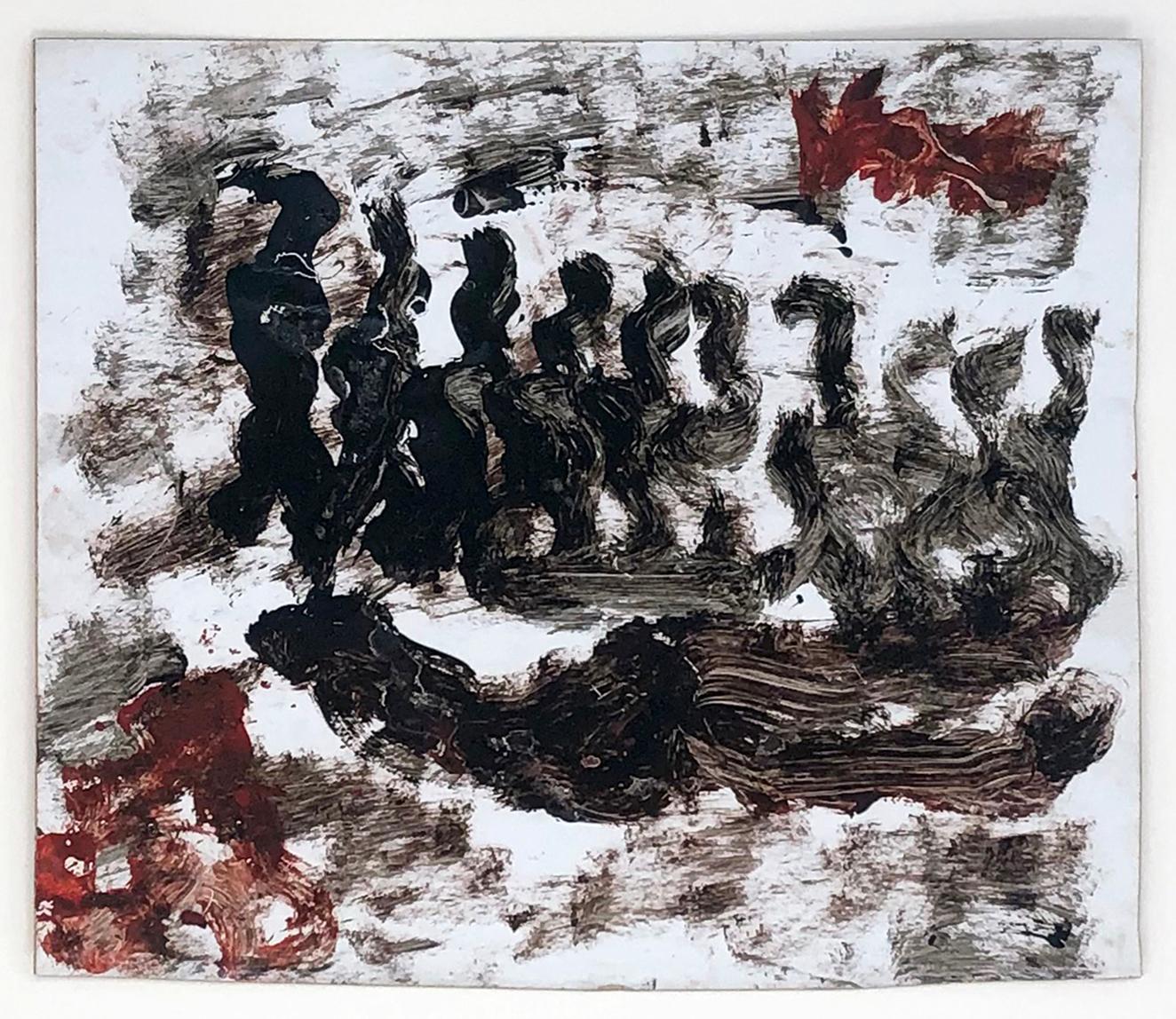 Congregación (original en técnica mixta sobre papel) - Painting de Purvis Young